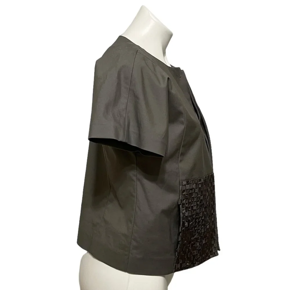 Piazza Sempione Sz 8  Grosgrain Ribbon Hardware Closure Jacket Made … - Picture 4 of 11